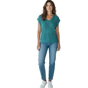 Elie Tahari Knit Cap Sleeve sweater